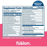 Tabla nutricional del suplemento Bariatric Fusion Multivitamínico Bariátrico para Mujer 30 cápsulas