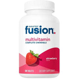 Frasco de suplemento Bariatric Fusion Multivitamínico Completo Fresa 120 tabletas