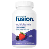 Frasco de suplemento Bariatric Fusion Multivitamínico Masticable sabor Frutos Rojos 120 tabletas