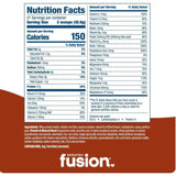 Tabla nutricional de Bariatric Fusion reemplazo de comida en polvo sabor chocolate con mantequilla de maní