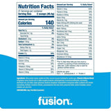 Tabla nutricional de Bariatric Fusion reemplazo de comida en polvo sin sabor