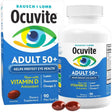 Frasco de suplemento Bausch + Lomb Ocuvite Adulto 50+ 90 Mini Cápsulas Blandas