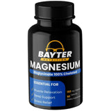 Frasco de suplemento Bayter Nutrition Bisglicinato de Magnesio 90 cápsulas