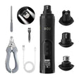 Limador eléctrico de uñas BDJ negro con accesorios para perros y gatos