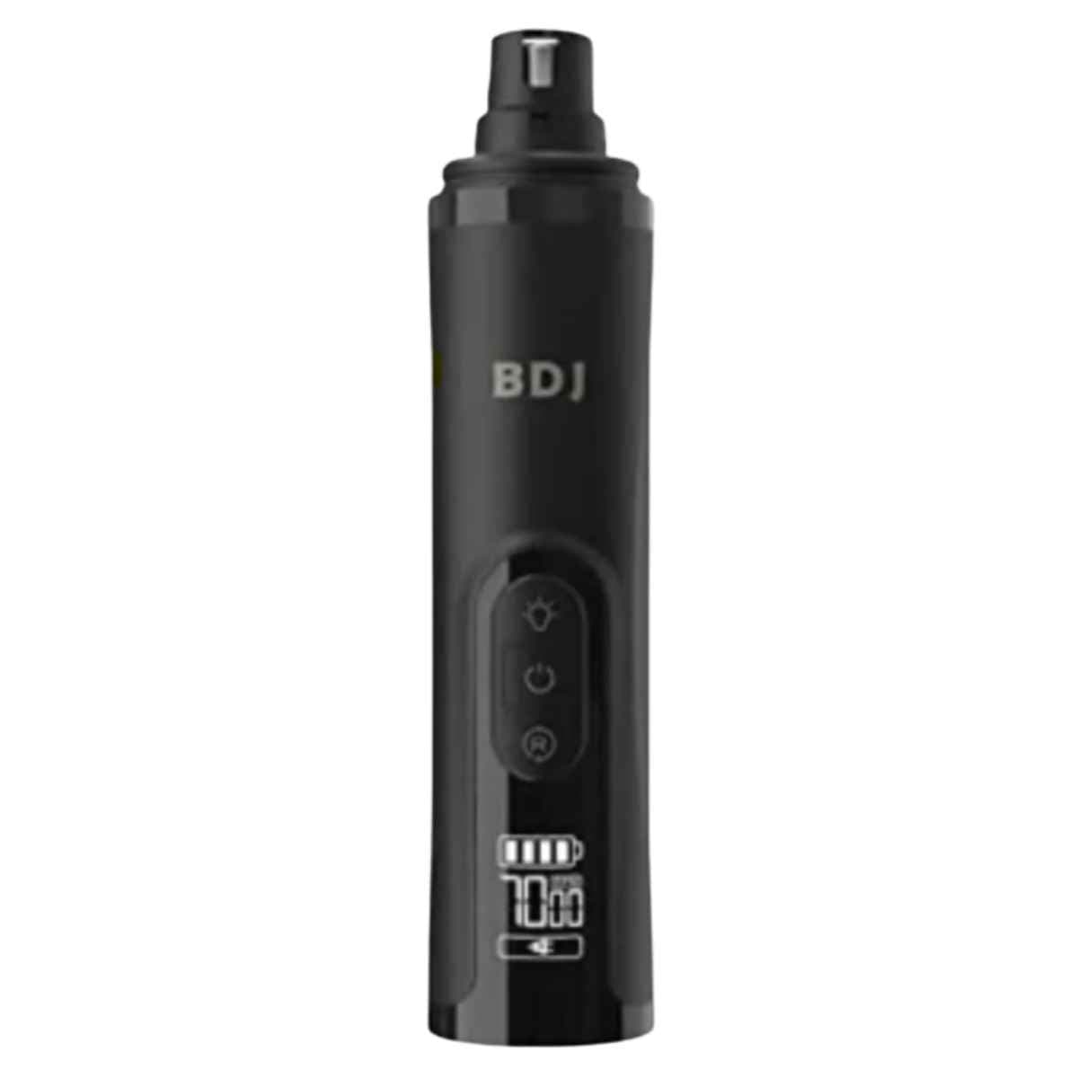 Limador eléctrico de uñas BDJ negro con pantalla LCD y controles frontales