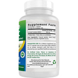 Tabla nutricional del suplemento Best Naturals N-Acetil Cisteína 600 mg 250 cápsulas
