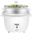 Arrocera Better Chef IM-10-SS de 10 tazas con accesorio de vaporera