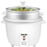 Arrocera Better Chef IM-409S de 10 tazas con accesorio de vaporera