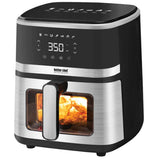 Freidora de aire digital Better Chef IM-436S de 5 L con ventana frontal