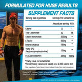 Tabla nutricional del suplemento Better Fitness Monohidrato de Creatina 120 gomitas
