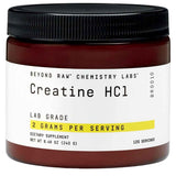 Frasco de suplemento Beyond Raw Creatina HCl 240 g Polvo