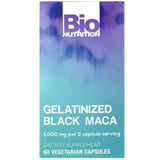 Frasco de suplemento Bio Nutrition Maca Negra Gelatinizada 60 cápsulas