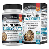 BioSchwartz bisglicinato de magnesio TRAACS, frasco de 180 cápsulas vegetales