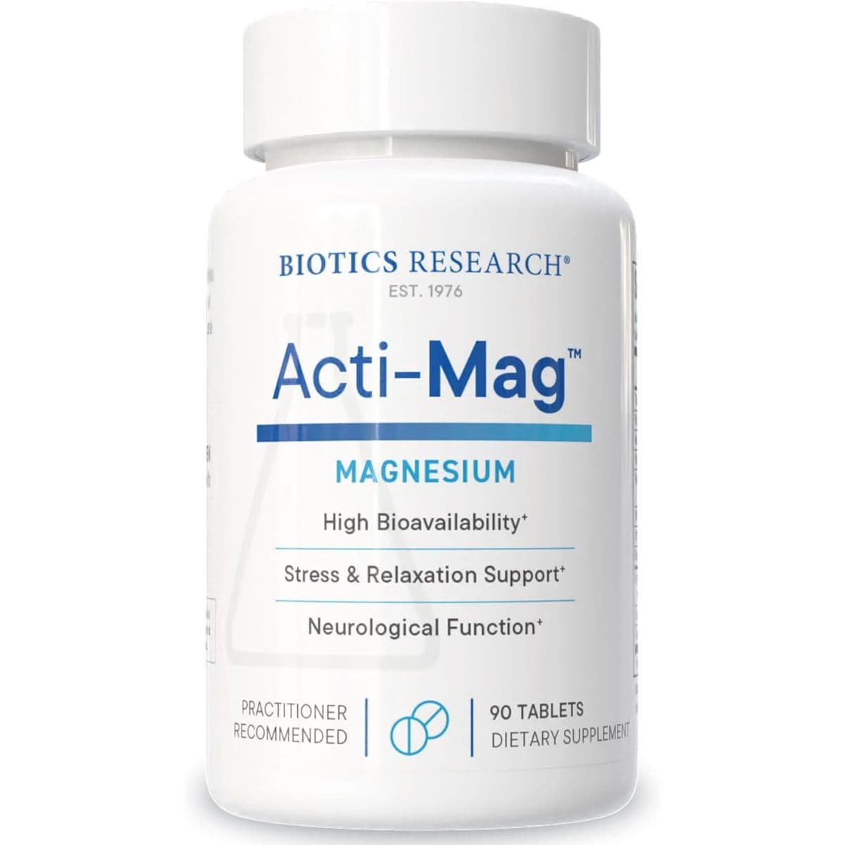 Biotics Research Acti-Mag magnesio en tabletas, 90 tabletas