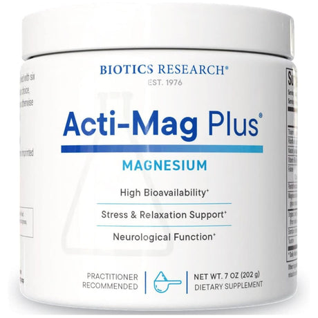 Biotics Research Acti-Mag Plus magnesio en polvo, 202 g