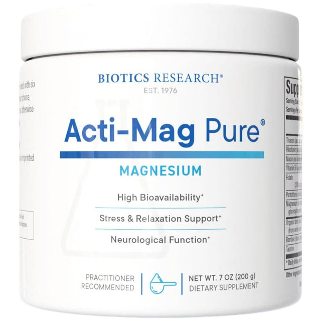 Biotics Research Acti-Mag Pure magnesio en polvo 200 g