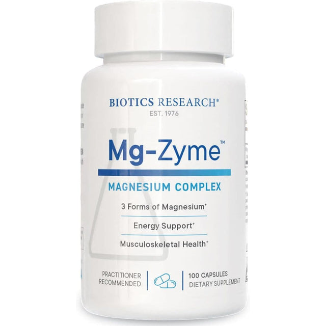 Biotics Research Mg-Zyme complejo de magnesio, 100 cápsulas