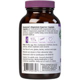 Etiqueta posterior de Bluebonnet aspartato de magnesio 400 mg, 200 cápsulas vegetales