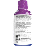Etiqueta posterior de Bluebonnet Bone Support líquido sabor arándanos de 473 ml