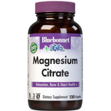 Frasco de suplemento Bluebonnet Citrato de Magnesio 400 mg 120 Tabletas