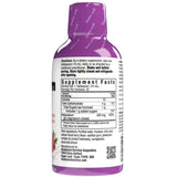 Tabla nutricional del suplemento Bluebonnet Citrato de Magnesio Líquido sabor Mezcla de Bayas 16 fl oz
