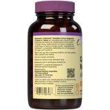 Etiqueta posterior de Bluebonnet EarthSweet calcio, magnesio y vitamina D3 en tabletas masticables sabor naranja vainilla, 90 tabletas