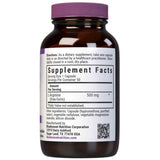 Tabla nutricional del suplemento Bluebonnet L-Arginina 500 mg 50 cápsulas
