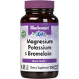 Frasco frontal de Bluebonnet magnesio con potasio y bromelina, 120 cápsulas vegetales