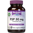 Frasco de suplemento Bluebonnet P5P Piridoxal-5-Fosfato 50 mg 90 cápsulas