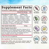 Tabla nutricional del suplemento Bonawell Probiótico Diario 3-en-1 30 cápsulas