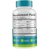 Tabla nutricional del suplemento BoneScience Inc Calcio, Zinc y Vitamina D3 60 cápsulas