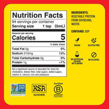Tabla nutricional del condimento Bragg Aminoácidos Líquidos 16oz