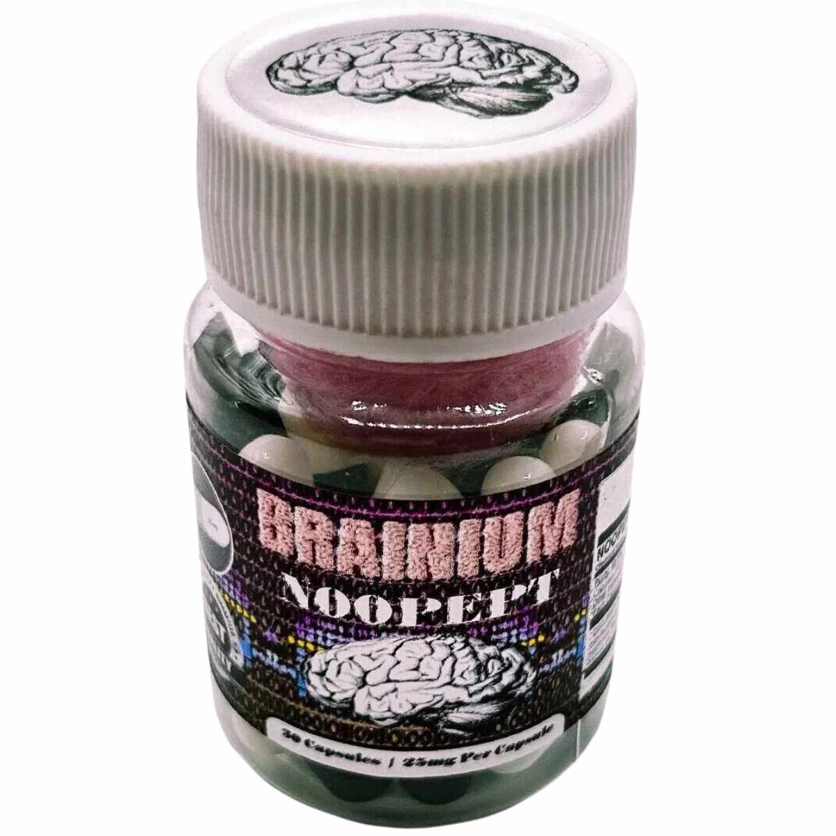 BRAINIUM Noopept Nootrópico para Enfoque y Memoria - 30 Cápsulas