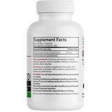 Tabla nutricional del suplemento Bronson Coenzima CoQ10 100 mg 120 cápsulas