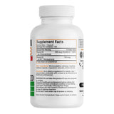 Tabla nutricional del suplemento Bronson Vitamina K2 y D3 120 cápsulas