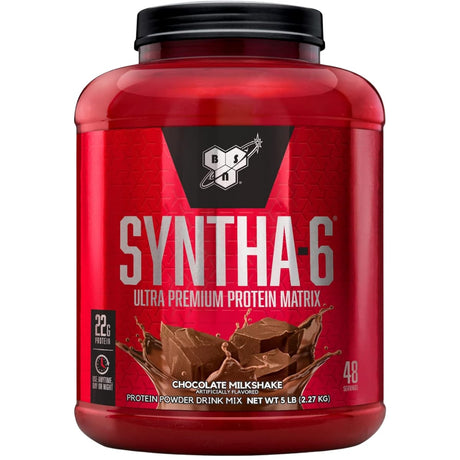 Frasco de suplemento BSN Syntha-6 22g Proteína 5 lbs sabor Batido de Chocolate