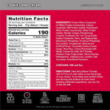 Tabla nutricional del suplemento BSN Syntha-6 22g Proteína 5 lbs sabor Galletas y Crema