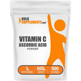 Bolsa de suplemento BulkSupplements.com Ácido Ascórbico 1000 mg 500 gramos