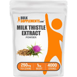 Bolsa de suplemento BulkSupplements Extracto de Cardo Mariano Polvo 1 kg