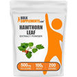 Bolsa de suplemento BulkSupplements.com Extracto de Hoja de Espino en polvo 100g