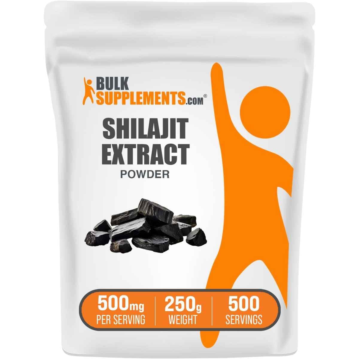 Bolsa de suplemento BulkSupplements Extracto de Shilajit 250g Polvo