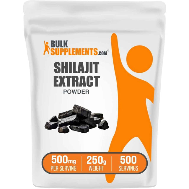 Bolsa de suplemento BulkSupplements Extracto de Shilajit 250g Polvo