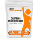 Bolsa de suplemento BulkSupplements Monohidrato de Creatina Micronizado 100g
