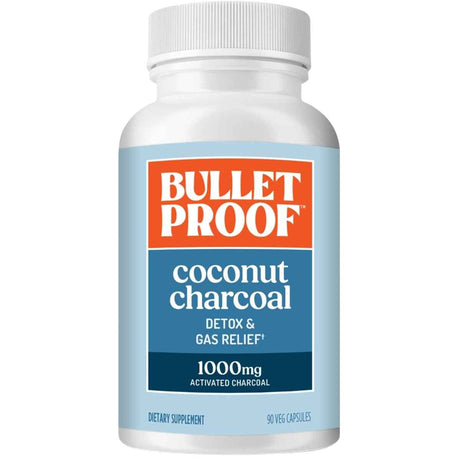 Frasco de suplemento Bulletproof Carbón Activado de Coco 90 cápsulas