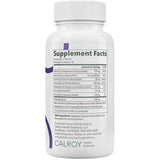 Tabla nutricional del suplemento Calroy Health Sciences Vascanox HP 60 cápsulas