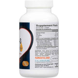 Tabla nutricional del suplemento Cardiotabs Omega-3 Concentrado con Vitamina D3 1300 mg 120 cápsulas blandas
