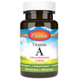 Frasco de suplemento Carlson Vitamina A Palmitato 240 cápsulas blandas