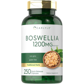 Frasco de Carlyle Boswellia 1200 mg con 250 cápsulas