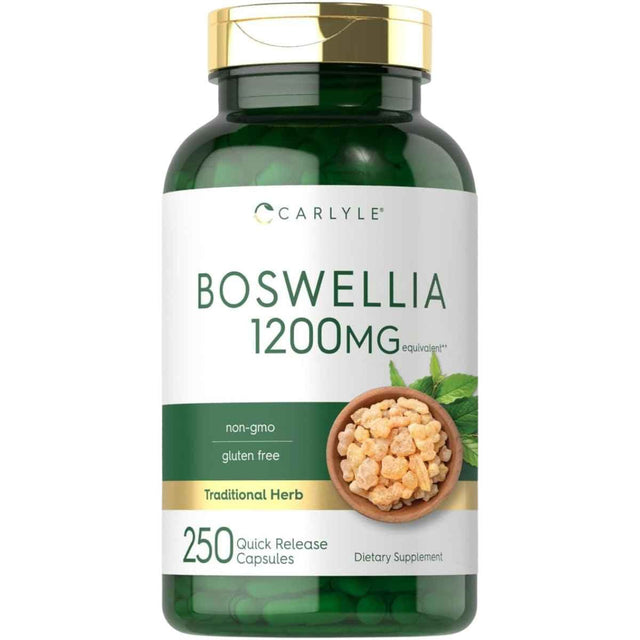 Frasco de Carlyle Boswellia 1200 mg con 250 cápsulas