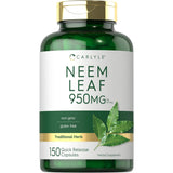 Frasco de suplemento Carlyle Hoja de Nim 150 Cápsulas